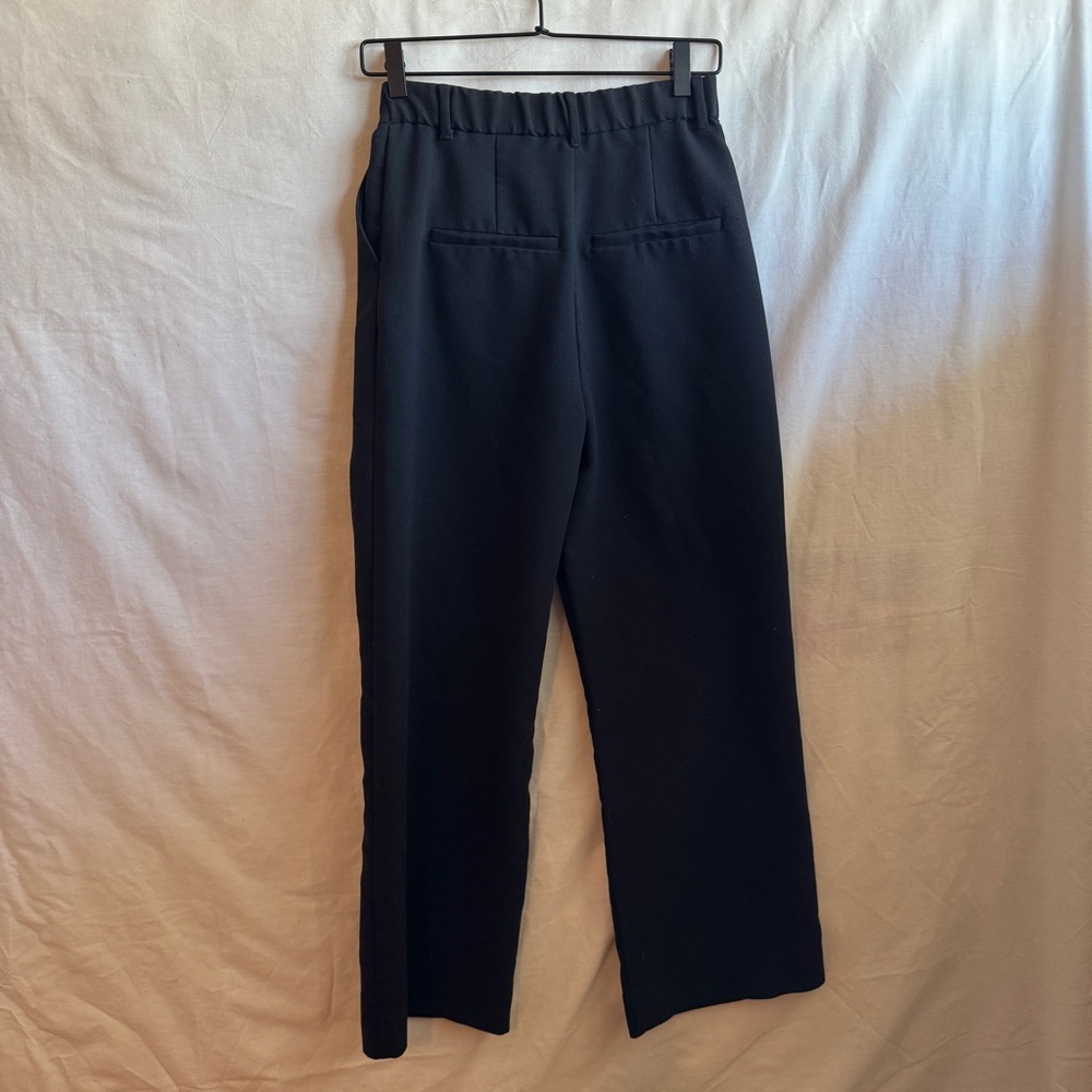Abercrombie & Fitch Black Wide-Leg Trousers - Picture 3 of 3
